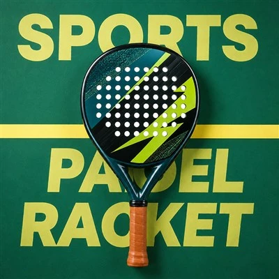 Raket Padel Inti EVA Permukaan Serat Karbon 18K